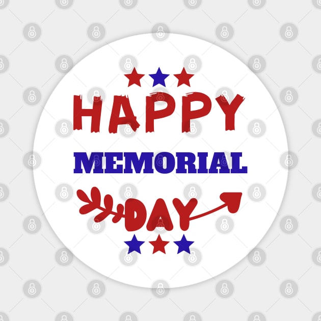 happy memorial day Magnet by mdr design